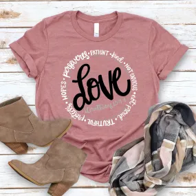 1 Corinthians Love Circle Tee