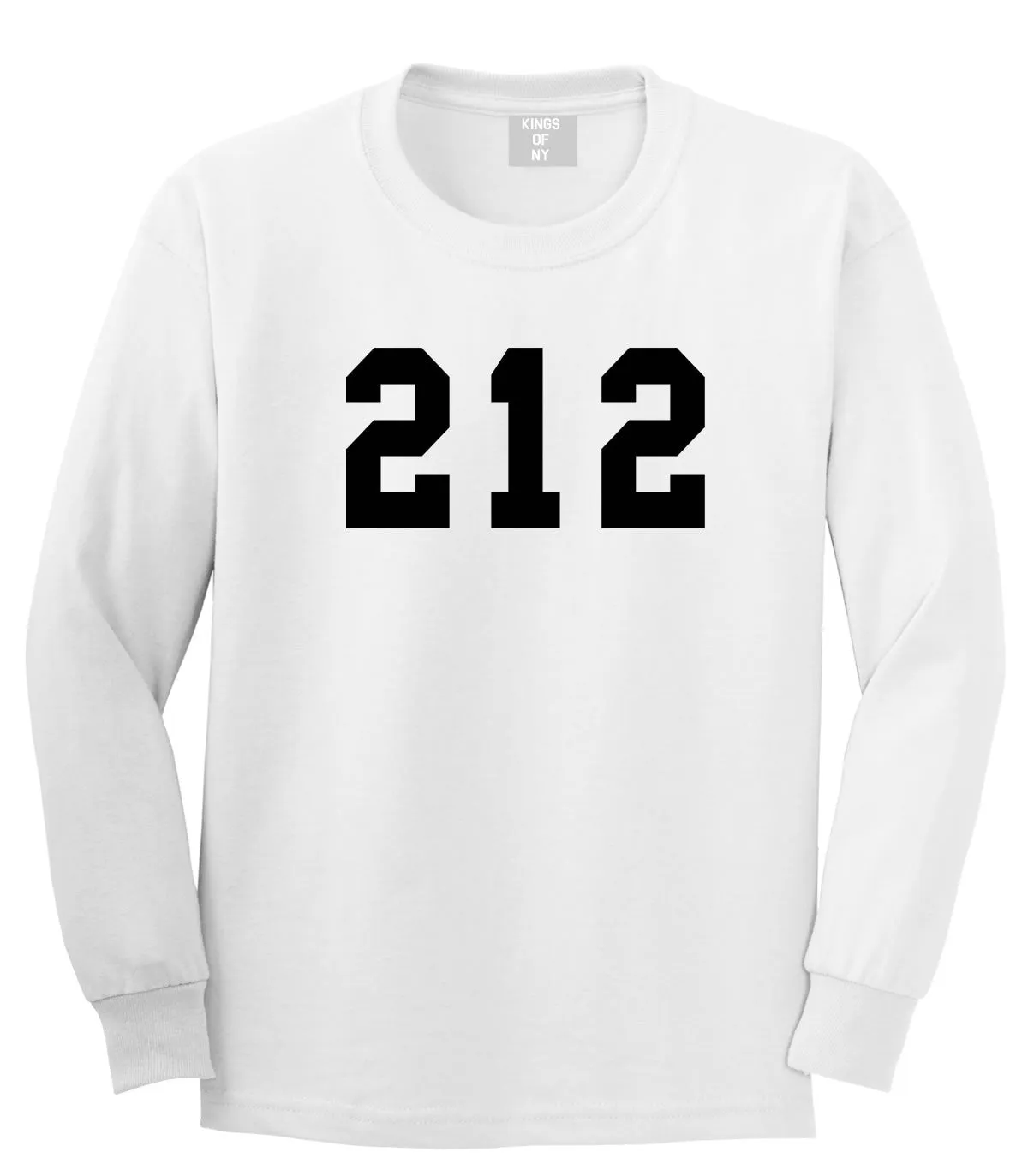 212 New York Area Code Long Sleeve T-Shirt