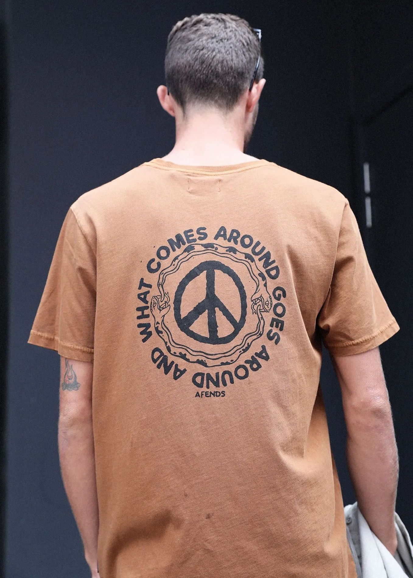 Afends Mens Around We Go - Standard Fit Tee