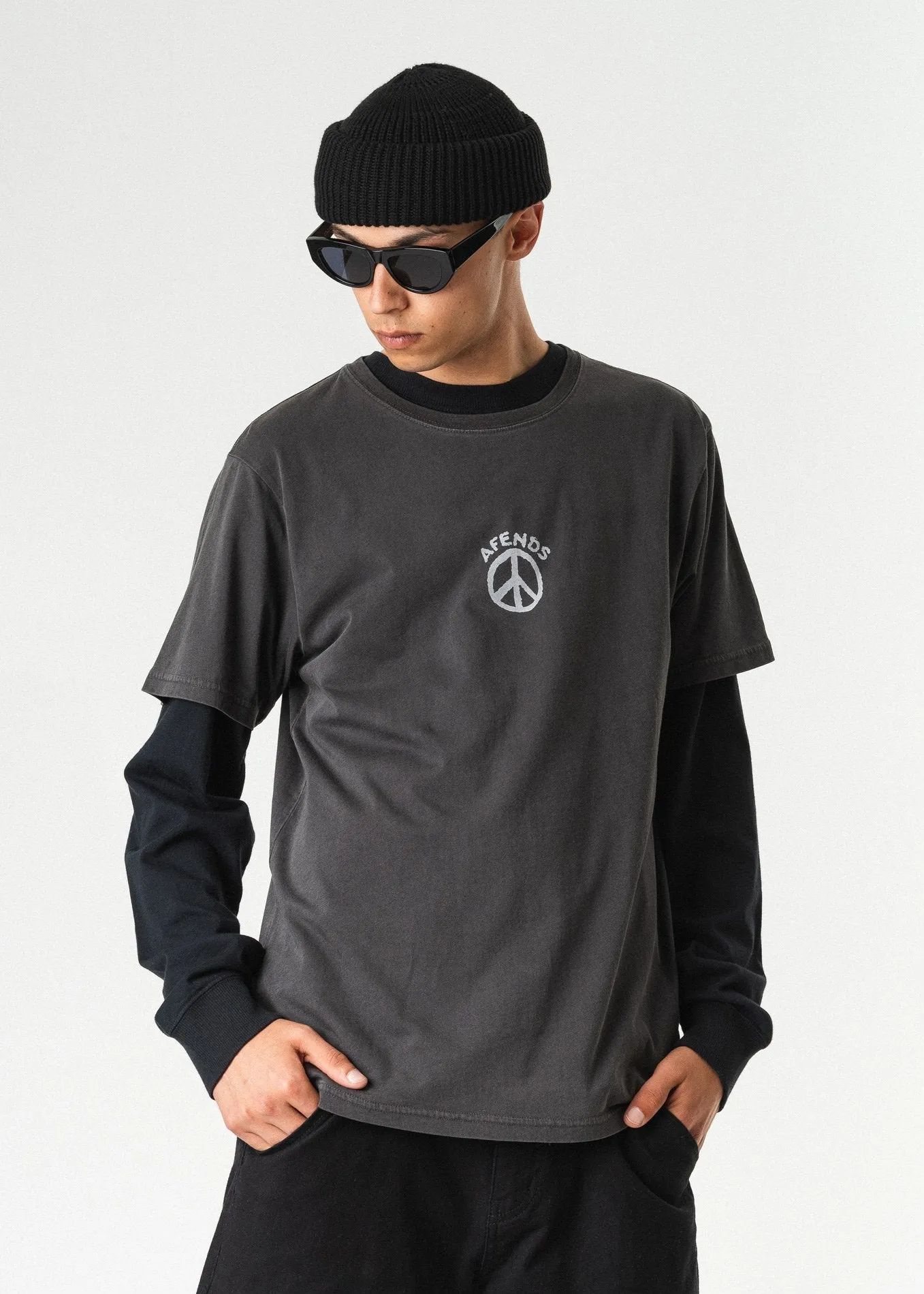 Afends Mens Around We Go - Standard Fit Tee