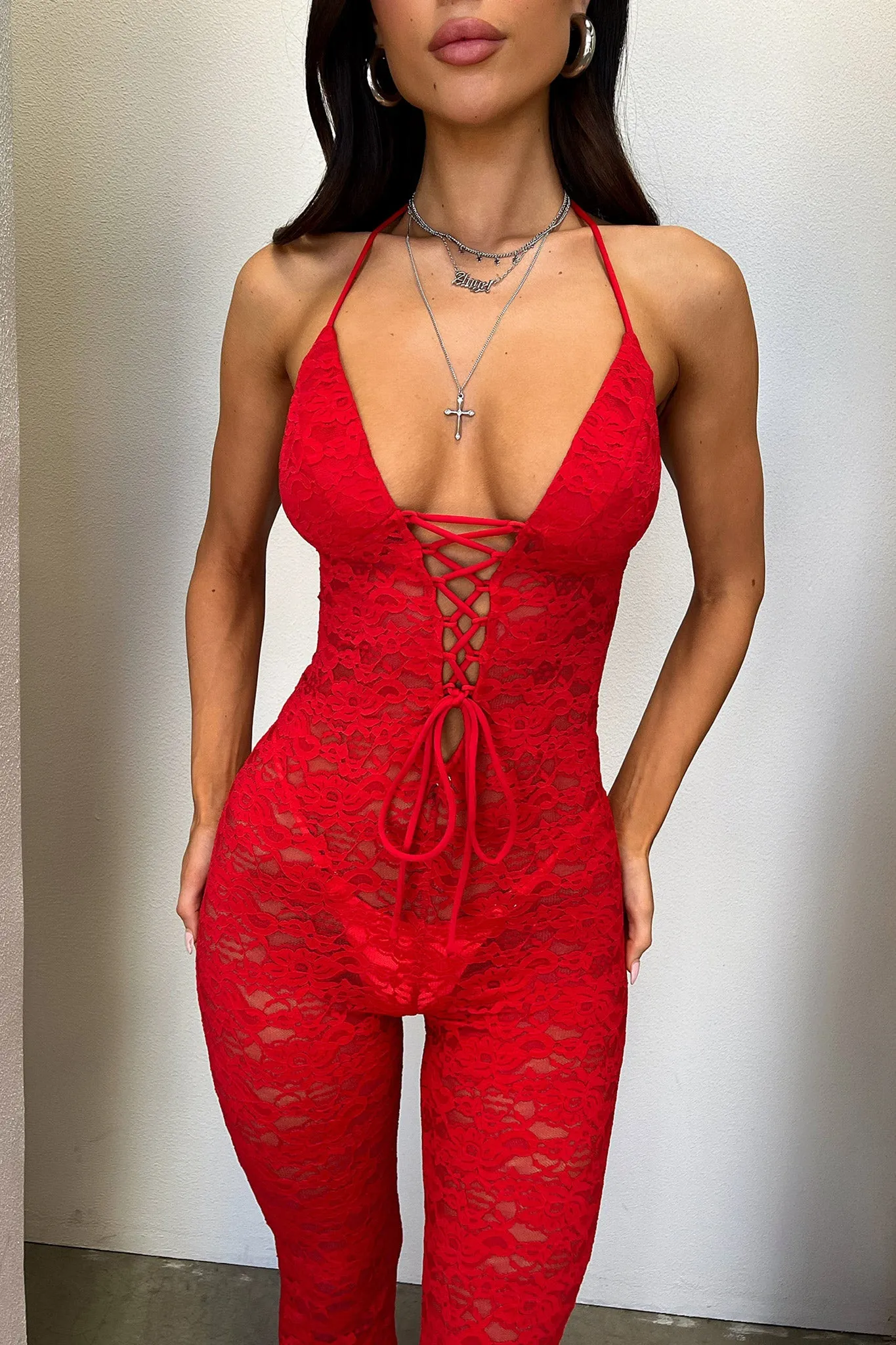 Alfonzo Jumpsuit - Red