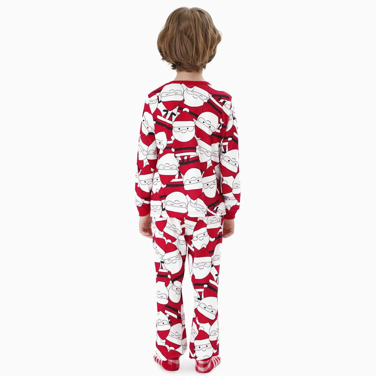 Allover Santa Claus Pajamas for Family Merry Xmas Reindeer Snowflake