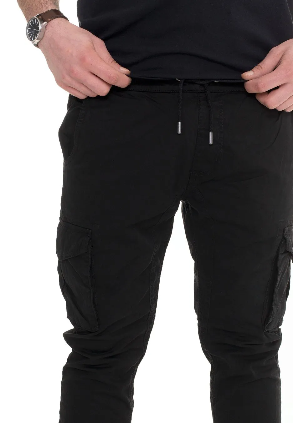 Alpha Industries - Cotton Twill Jogger Black - Pants