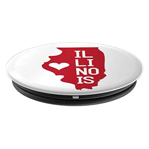 Amazon.com: Commonwealth States in the Union Series (Illinois) - PopSockets Grip and Stand for Phones and Tablets: Cell Phones & Accessories