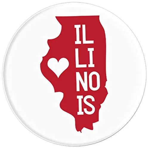 Amazon.com: Commonwealth States in the Union Series (Illinois) - PopSockets Grip and Stand for Phones and Tablets: Cell Phones & Accessories