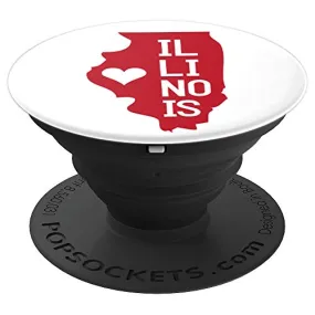 Amazon.com: Commonwealth States in the Union Series (Illinois) - PopSockets Grip and Stand for Phones and Tablets: Cell Phones & Accessories