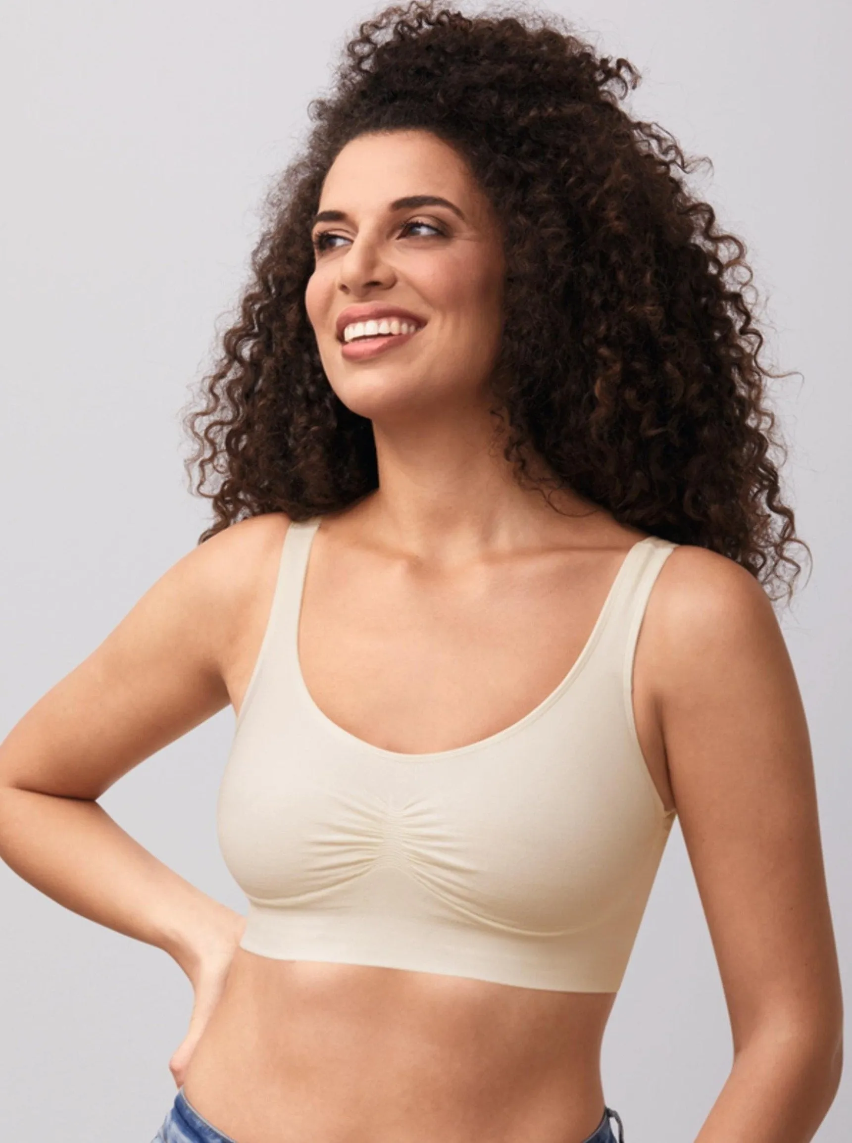 Amoena Becky Wire Free Mastectomy Bra - Off White