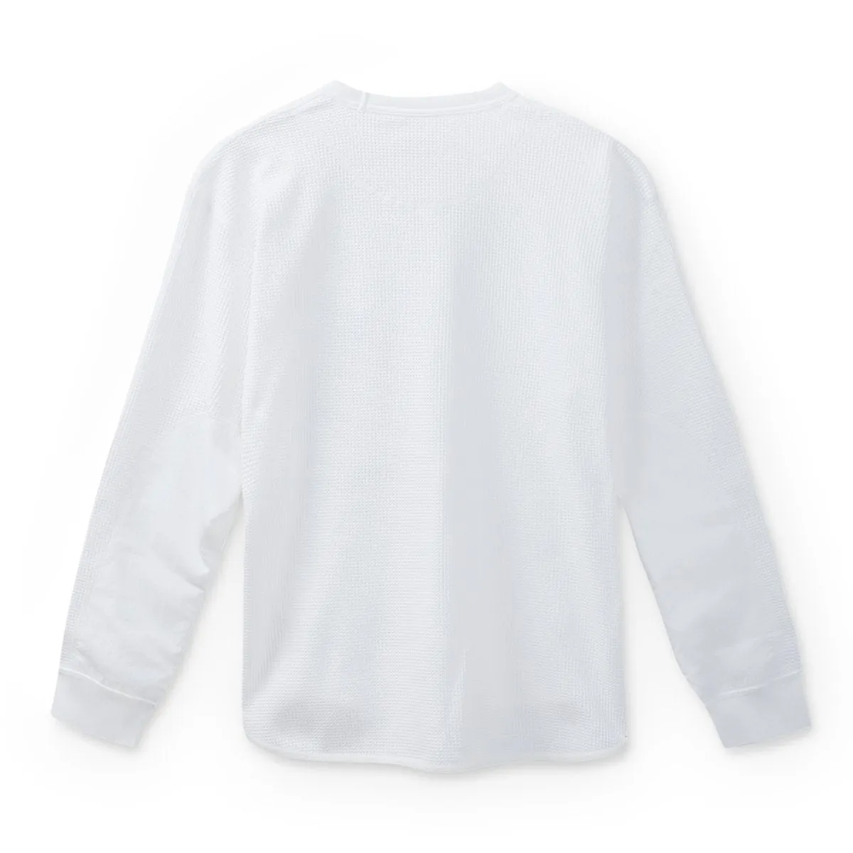 And Wander Men's PE Waffle Long Sleeve T-Shirt White