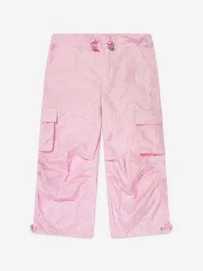 AY by AYLA Girls Nylon Cargo Trousers in Pink