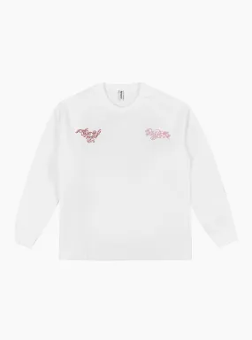 B-Flower Long Sleeve T-Shirt White