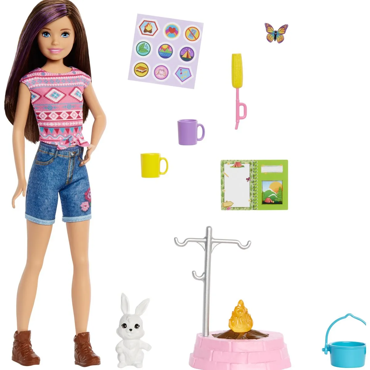 Barbie It Takes Two Camping Skipper Doll and Pet Set