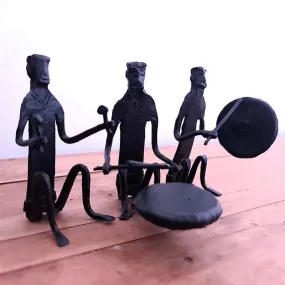 Bastar Handmade Wrought Iron Set of 3 Musicians