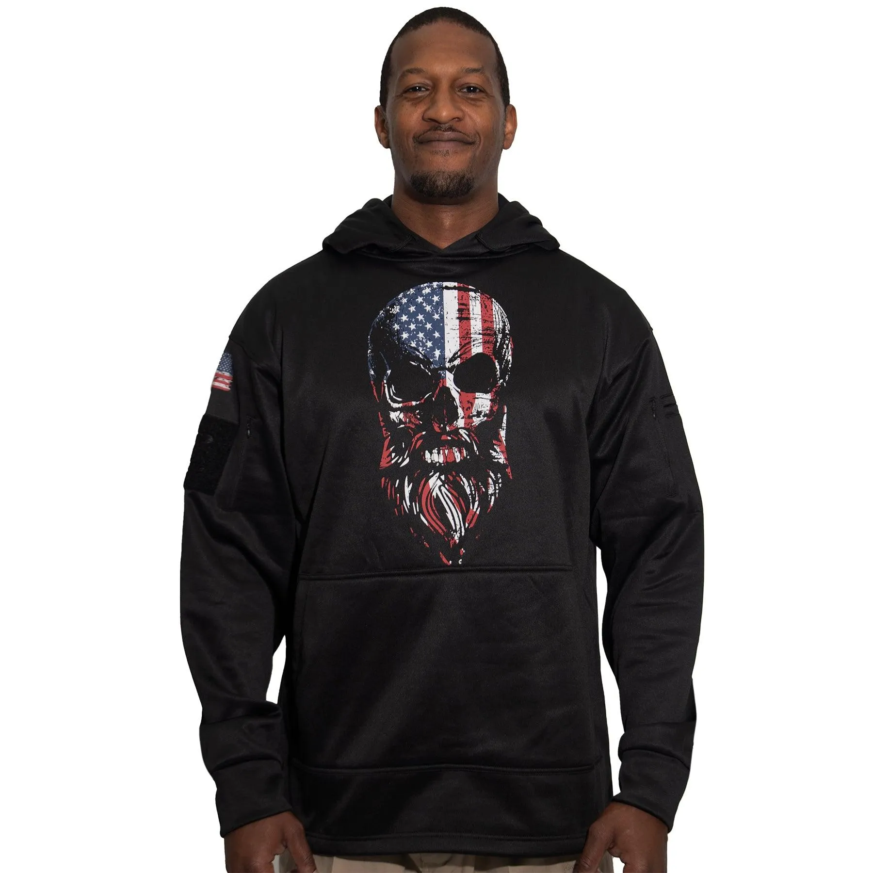 Bearded Skull Concealed Carry Hoodie - Black