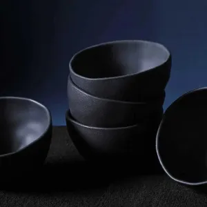 Bio Matte Black Soup / Fruit Bowl Set 123173902