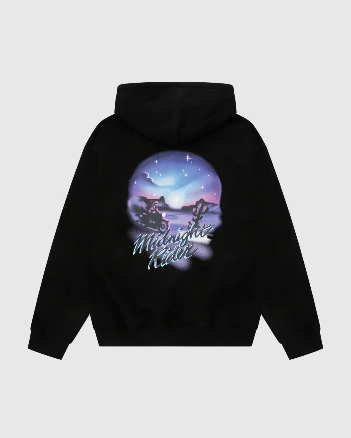 BLACK MIDNIGHT RIDER HOODIE