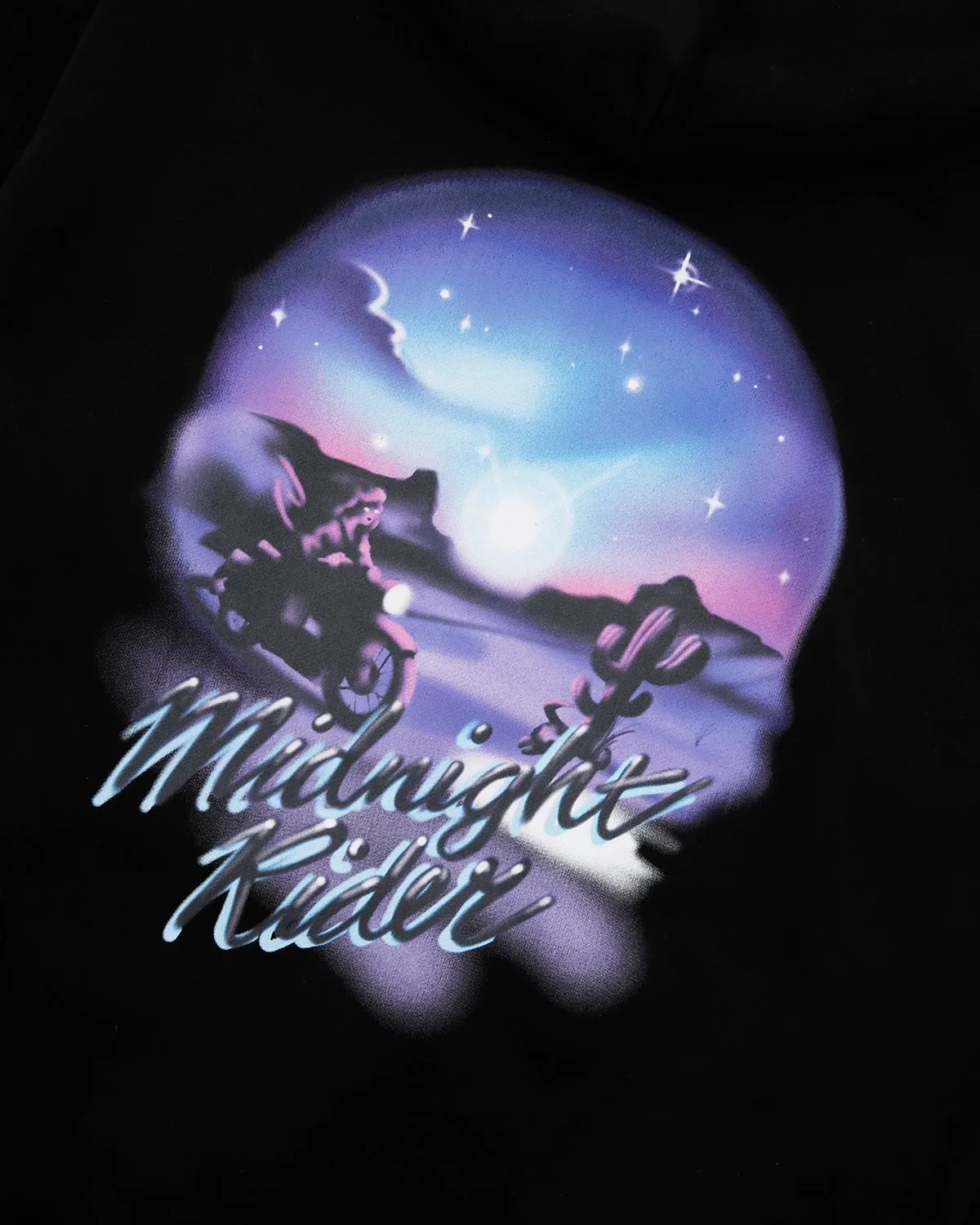 BLACK MIDNIGHT RIDER HOODIE