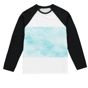 Blue Clouds Sublimation Baseball Long Sleeve T-Shirt