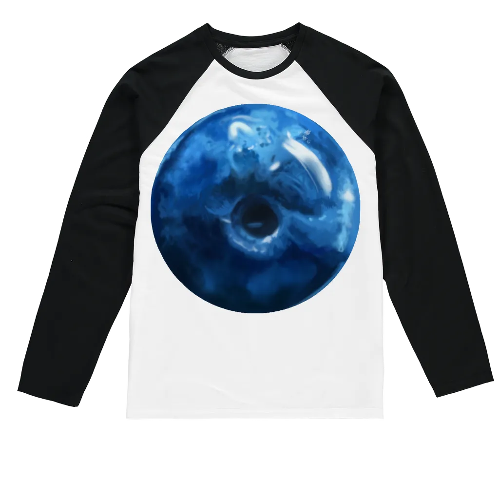 Blueberry Sublimation Baseball Long Sleeve T-Shirt