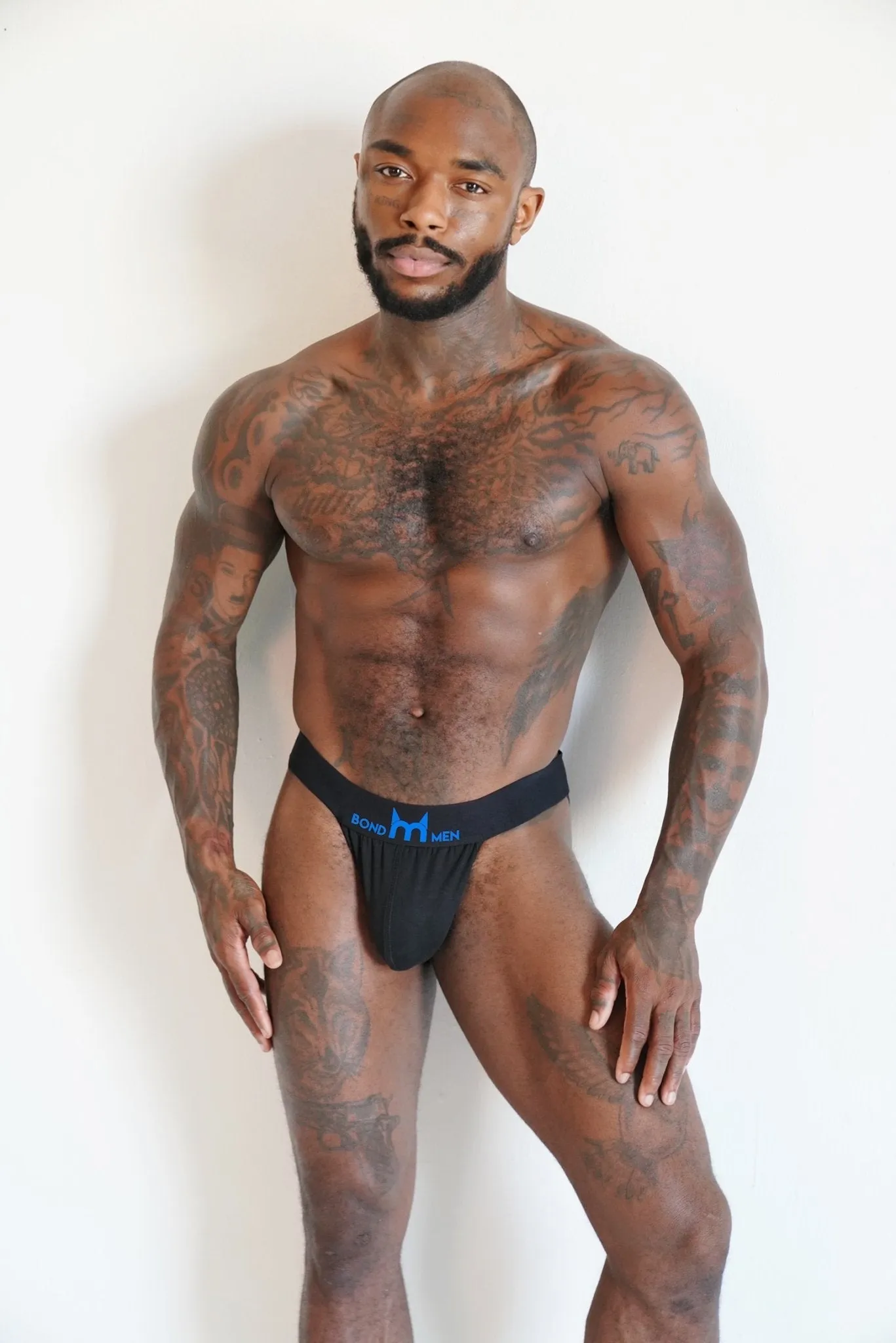 BondMen Black Men's Jockstrap Underwear Jock Straps Male Athletic Supporters for Men