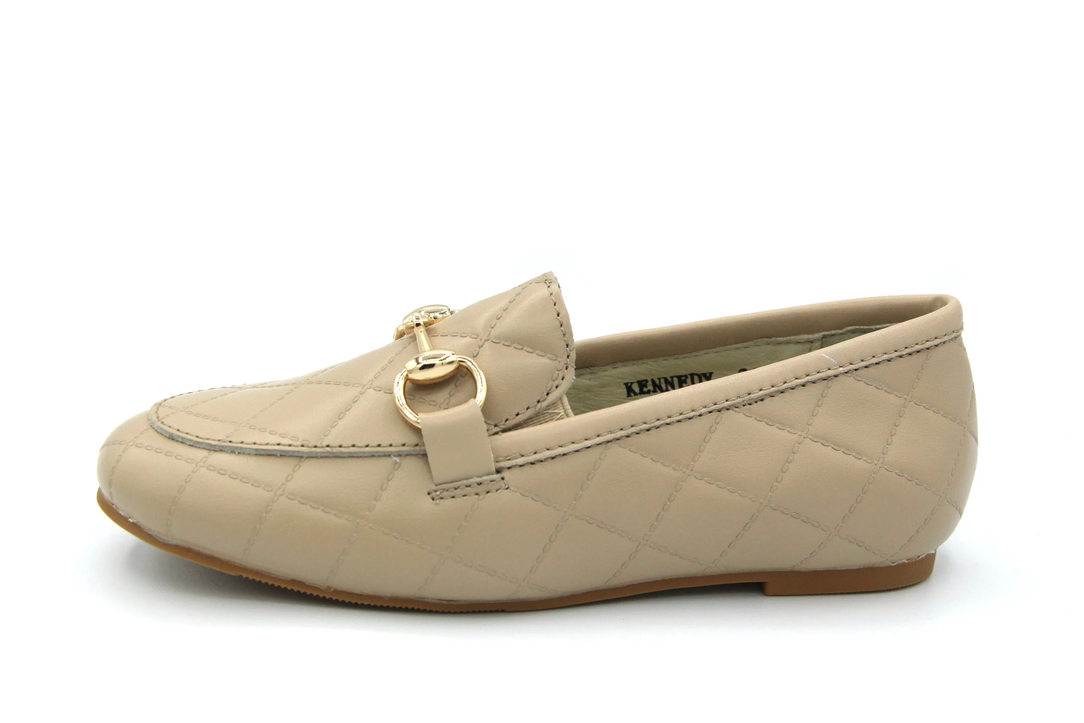 Boutaccelli  Nude Quilted Slip On With Chain Kennedy