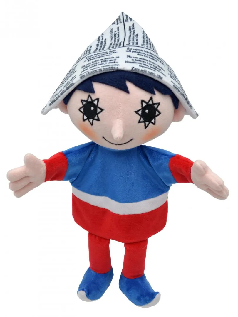 Boy with a Cap 40 cm, hand puppet, plush toy / Vecernicek plysovy manasek