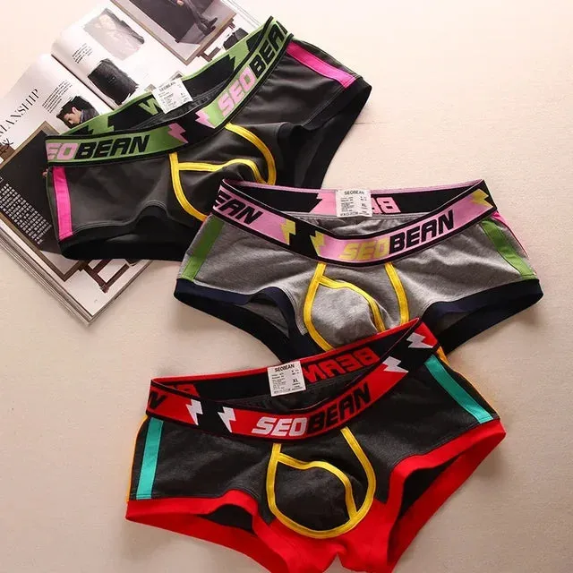 Breathable Cotton Spandex 3Pcs Boxer Set