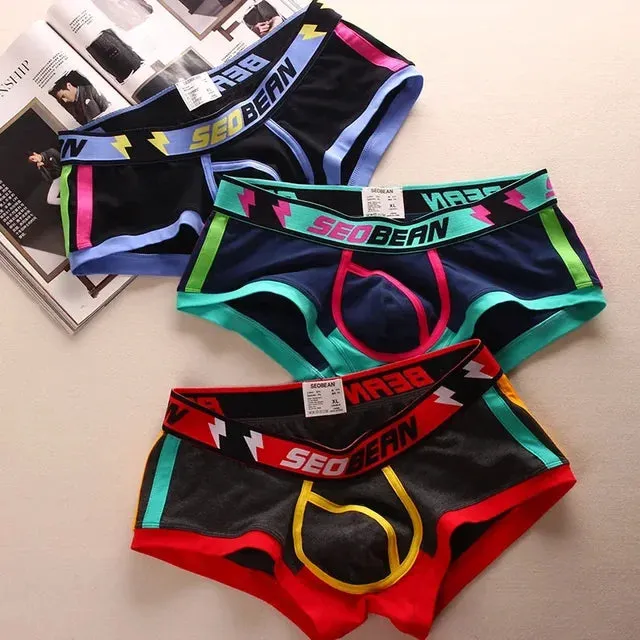 Breathable Cotton Spandex 3Pcs Boxer Set