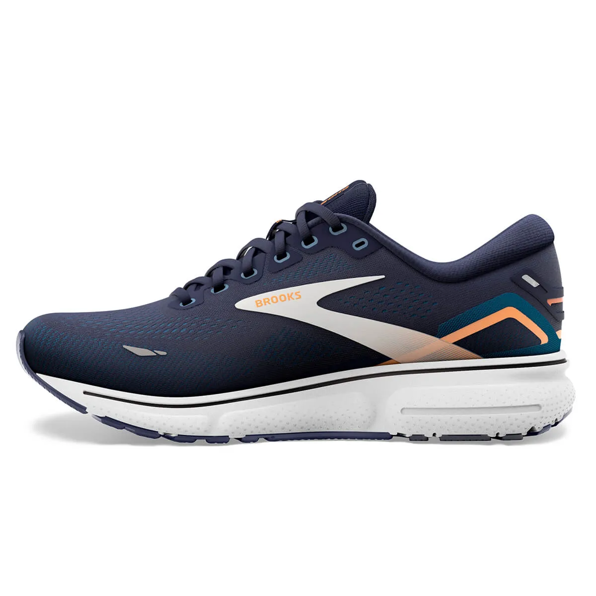 Brooks Ghost 15 Mens | Peacoat/blue/orange Pop