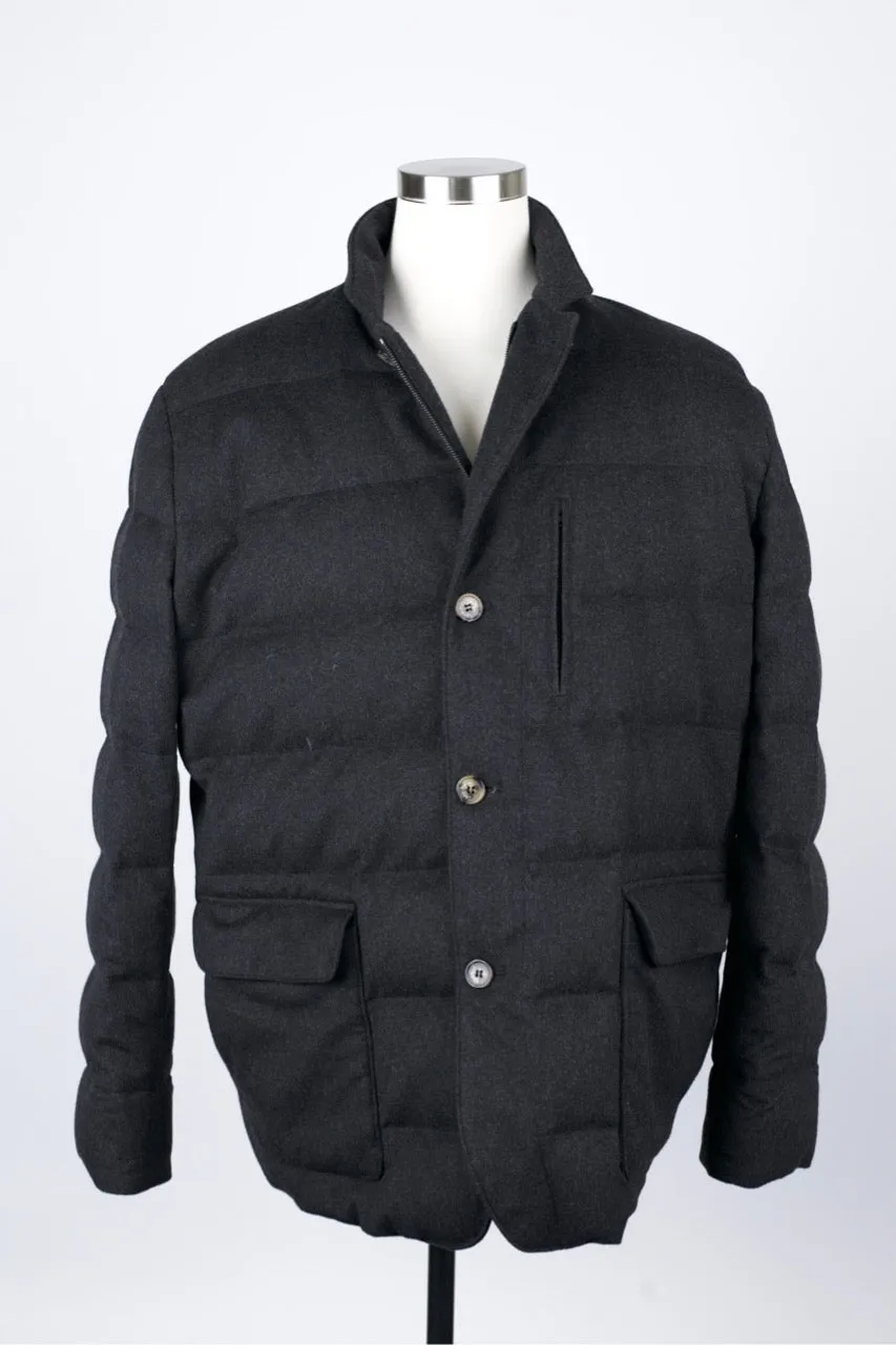 Cashmere-Wool Down Filled Jacket