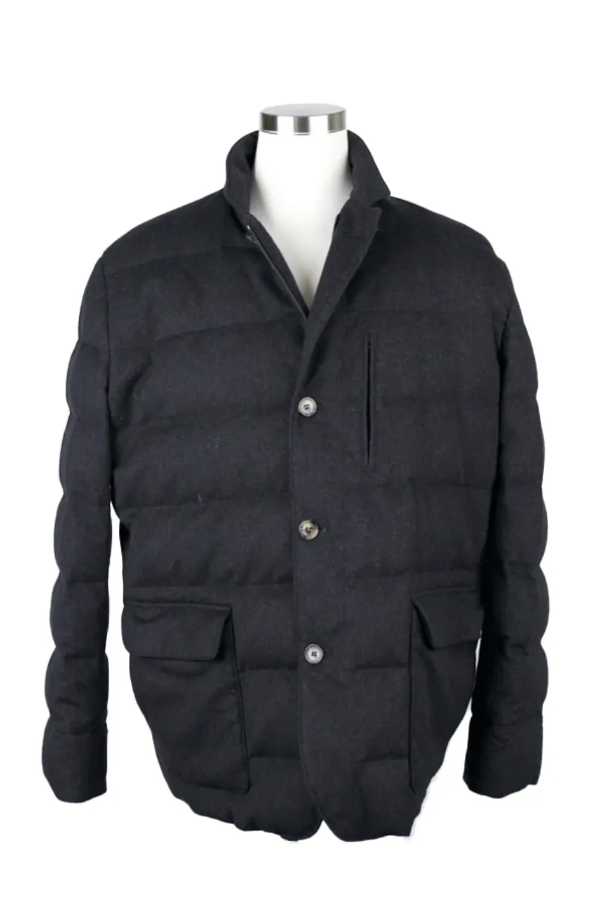 Cashmere-Wool Down Filled Jacket