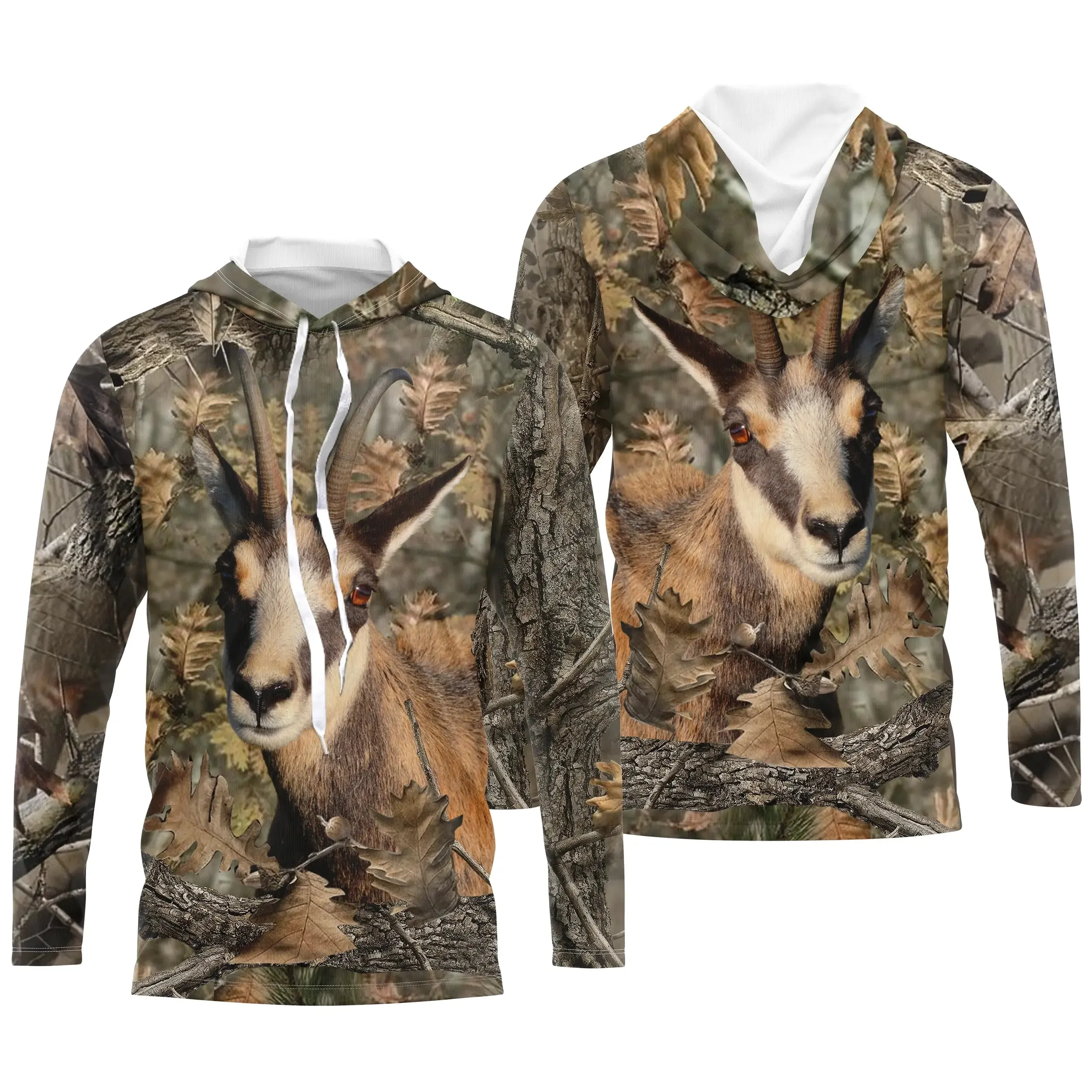 Chasse à l'approche au Chamois, T shirt Chasseur, Camouflage, Vêtements de Chasse - CTS24052226