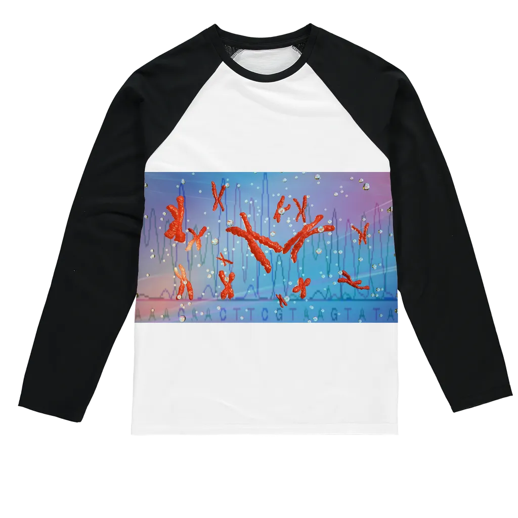 Chromosomes Sublimation Baseball Long Sleeve T-Shirt