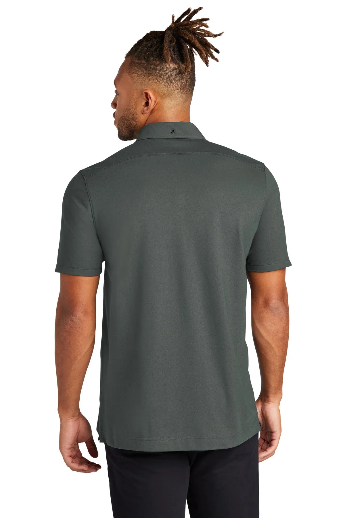 Coming In Spring MERCER METTLE™ Stretch Pique Full-Button Polo MM1006