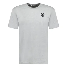 Comme Des Garcons Black Heart Logo T-Shirt Grey