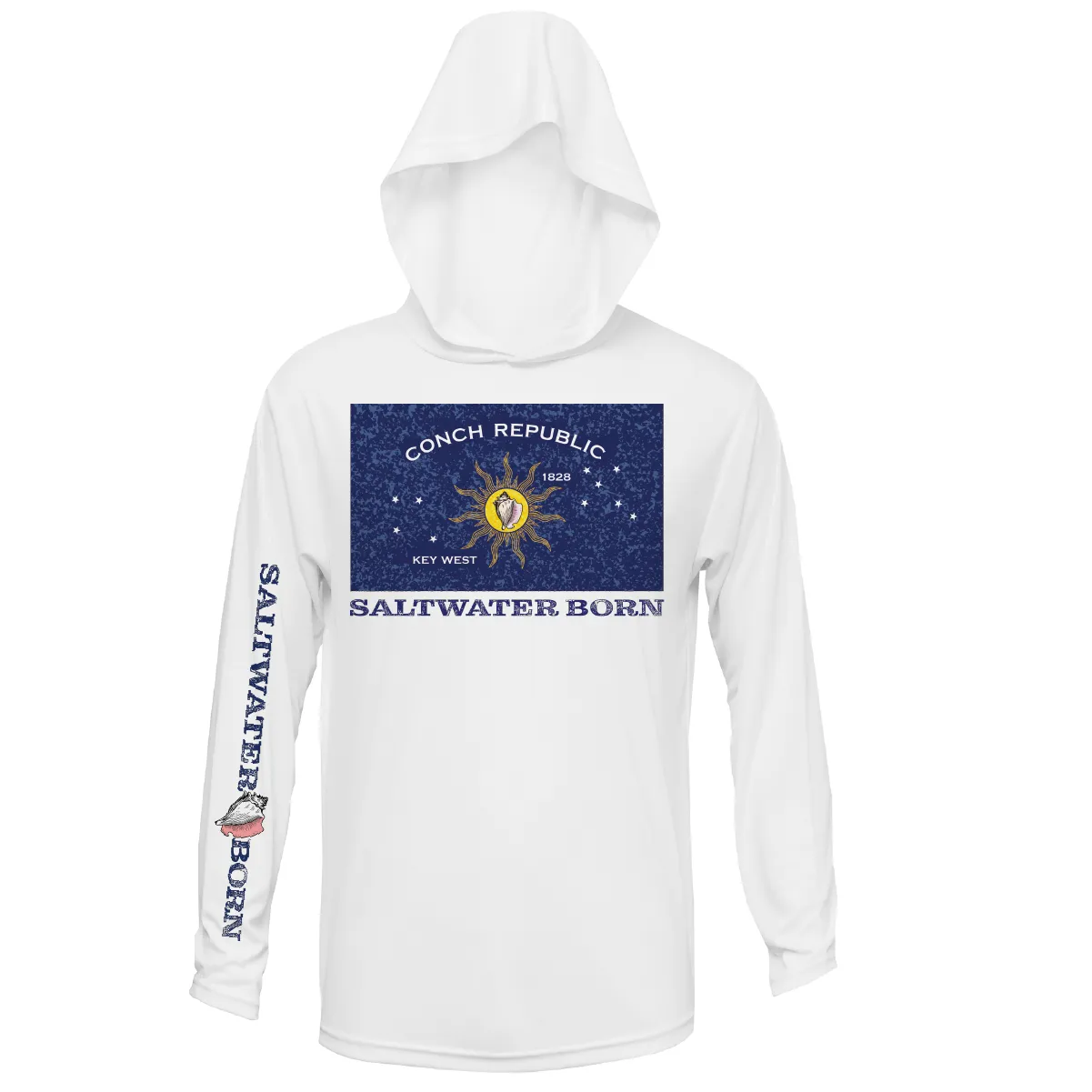 Conch Republic Long Sleeve UPF 50  Dry-Fit Hoodie