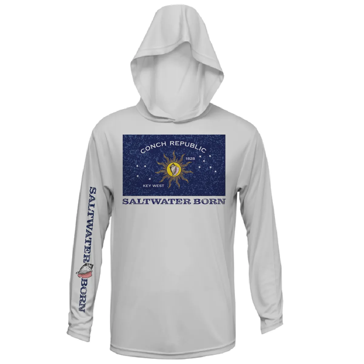 Conch Republic Long Sleeve UPF 50  Dry-Fit Hoodie