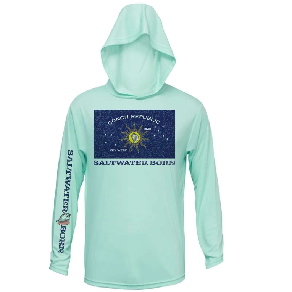 Conch Republic Long Sleeve UPF 50  Dry-Fit Hoodie