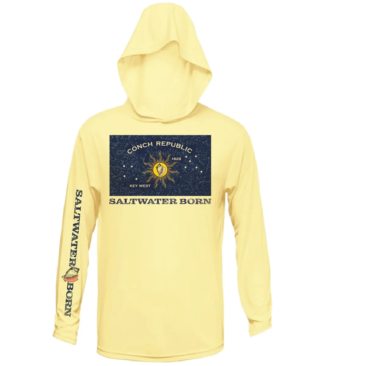 Conch Republic Long Sleeve UPF 50  Dry-Fit Hoodie