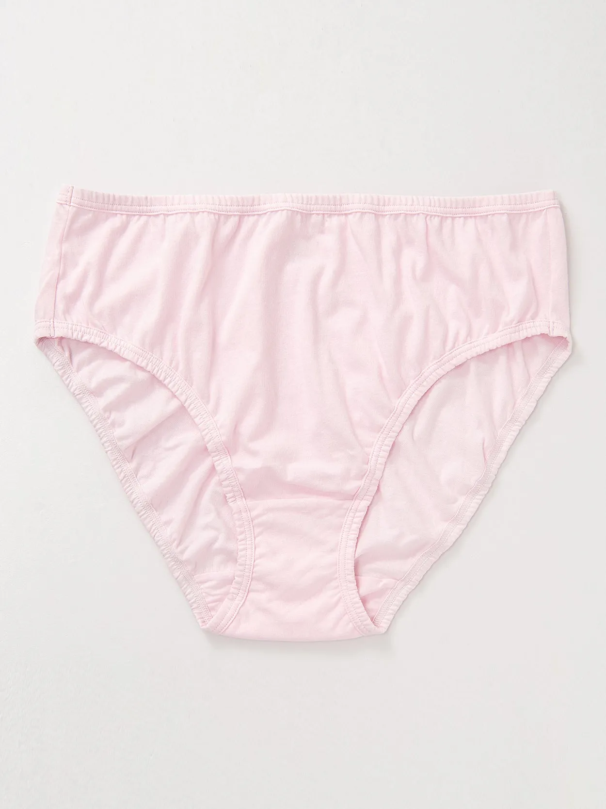 Cotton High-Cut Brief Plus Size Underwear Pink