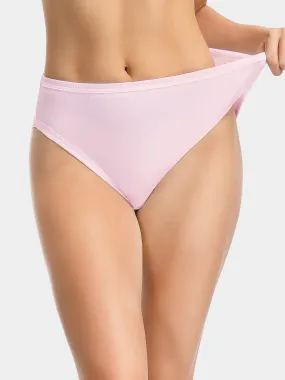 Cotton High-Cut Brief Plus Size Underwear Pink