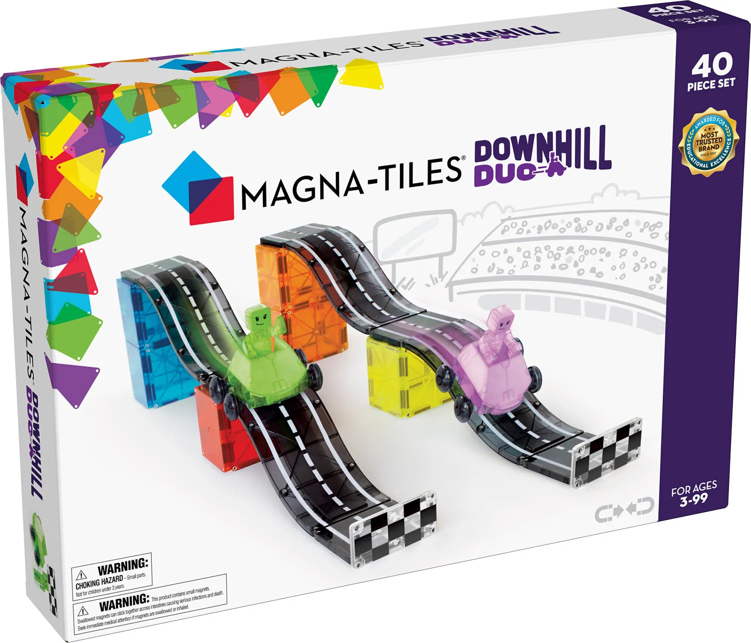 Downhill Duo 40 Pc Magna-Tile