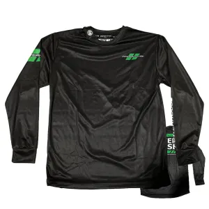 DryFit Long Sleeve - Powerhouse Green Logo