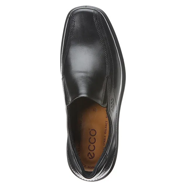 Ecco Helsinki Bike Toe Slip-On Black Leather (Men's)