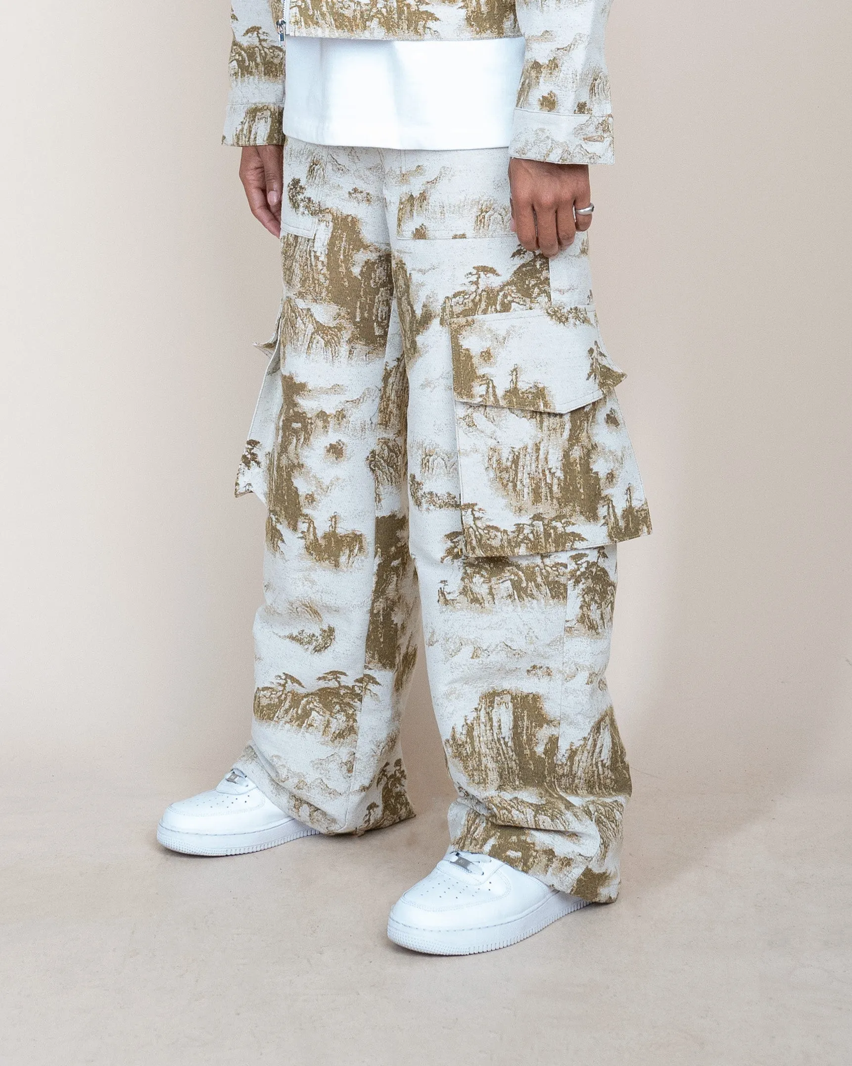 EPTM TAPESTRY CARGO PANTS - KHAKI