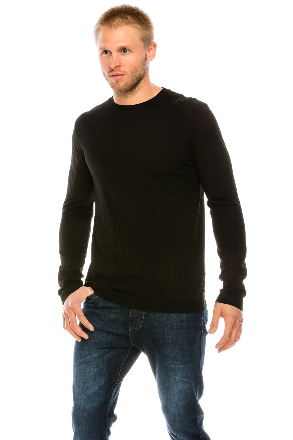 Essential Long Sleeve Crew Neck T-Shirt