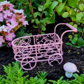 Fairy & Elf Metal Garden Cart