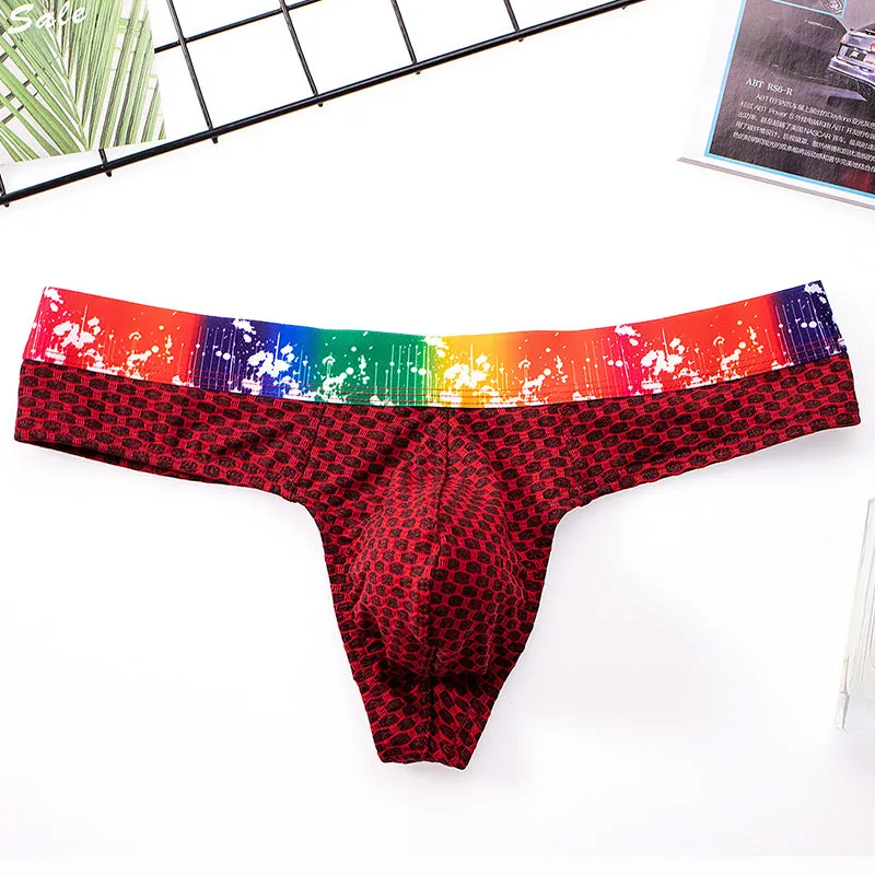 Fashion Sexy Checkered Men's Thong