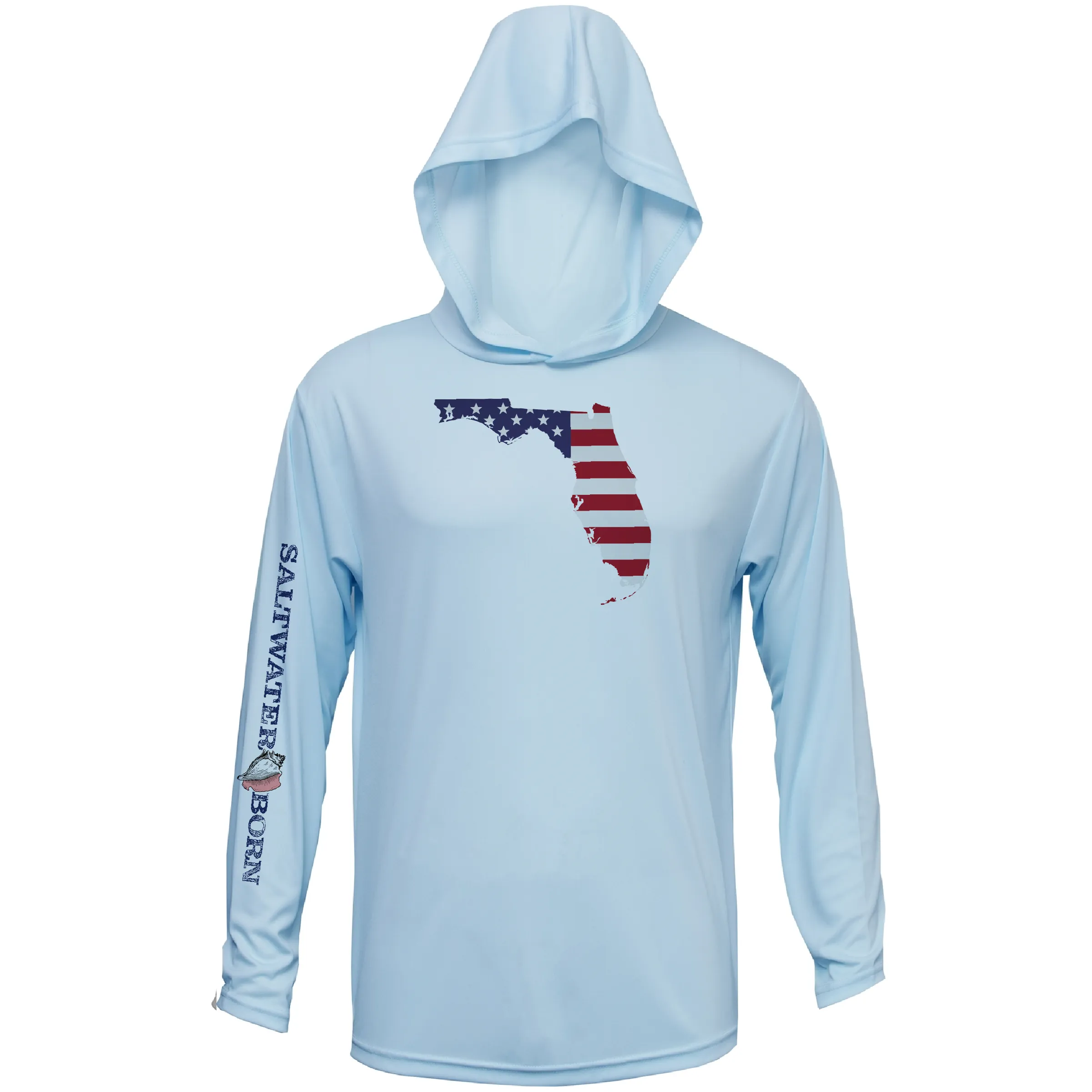 Florida USA Boys and Girls Long Sleeve UPF 50  Dry-Fit Hoody