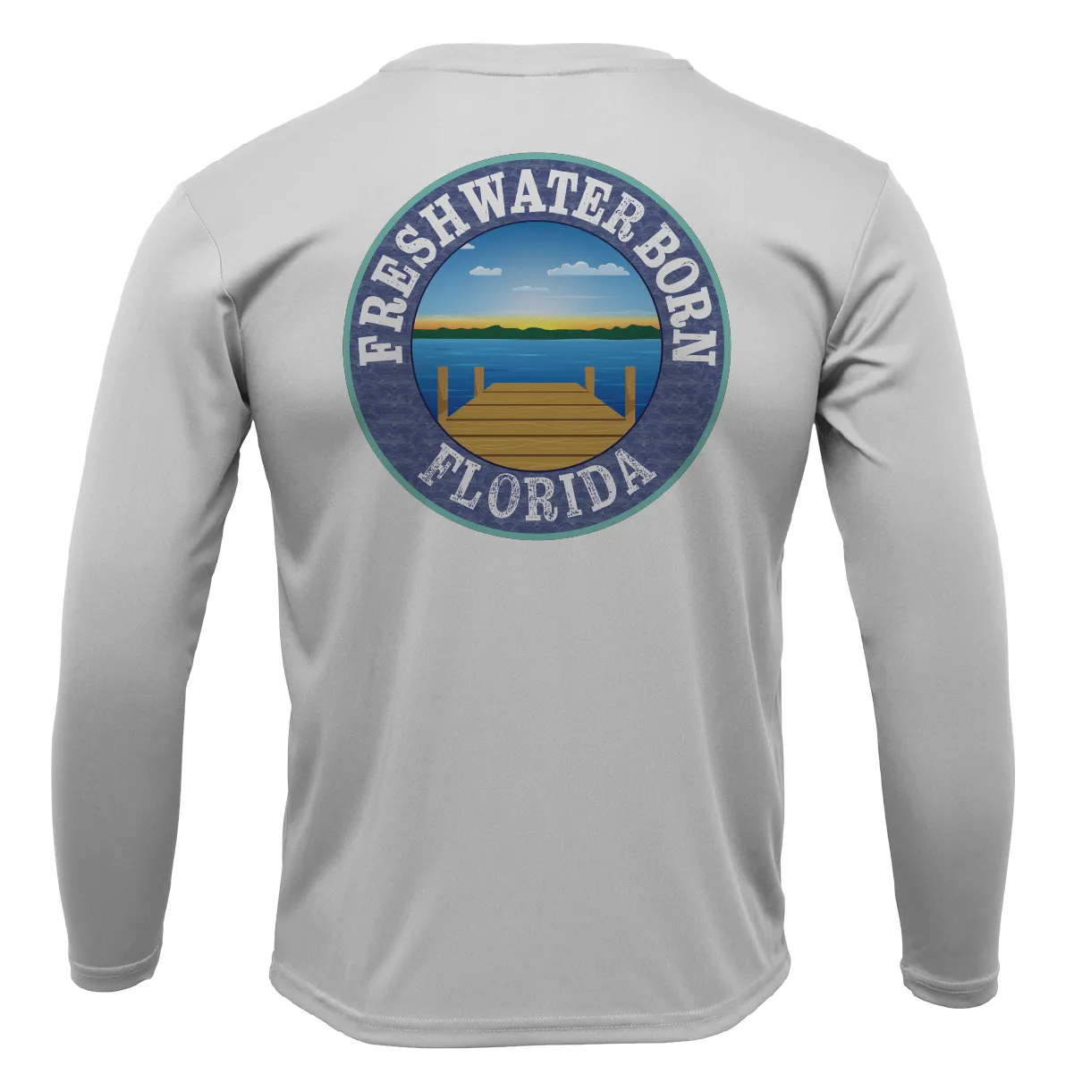 Florida USA Freshwater Born Girl's Long Sleeve UPF 50  Dry-Fit Shirt