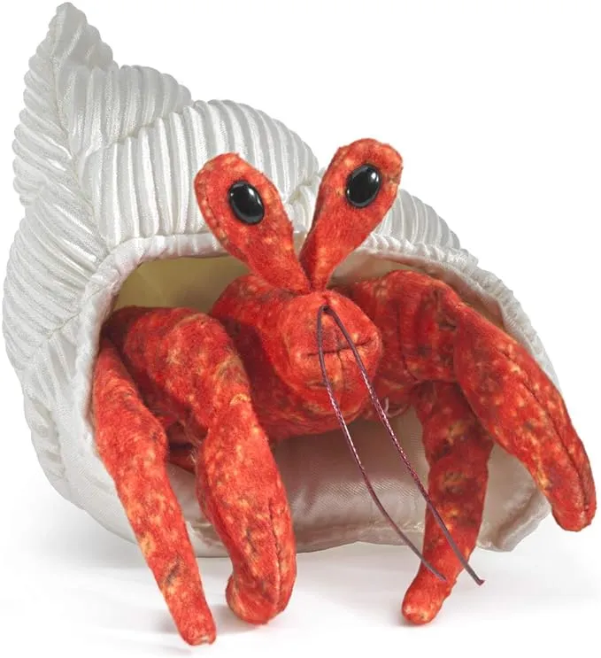 Folkmanis Mini Hermit Crab Finger Puppet